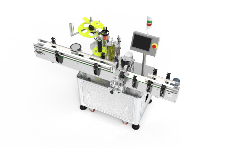 圓瓶定位不干膠貼標機